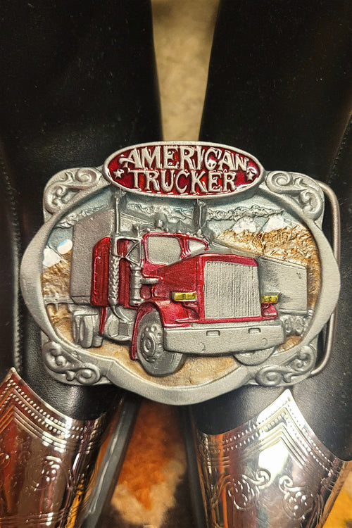 American Trucker Belt Buckle (American Vintage)