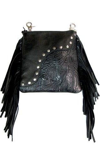 Tooled Floral Handmade Leather Bag (Pre Order)