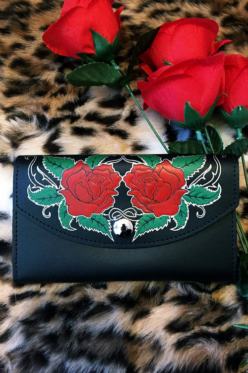 Ramblin Rose Leather Wallet