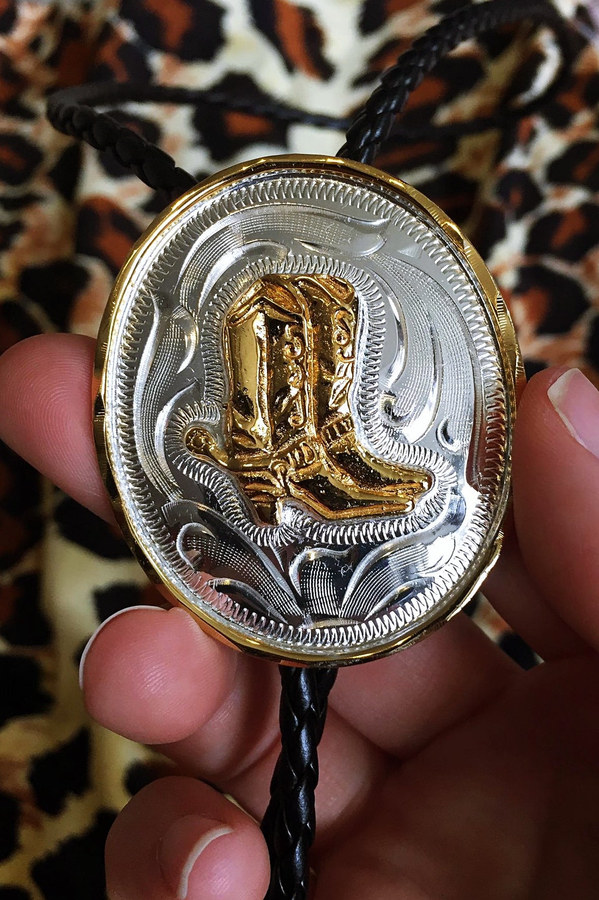 Gold Boots Bolo (German Silver)